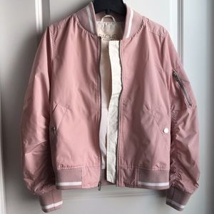 Pink & white windbreaker
